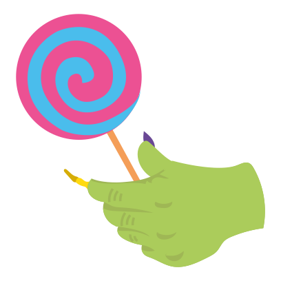 Math Tales trick-or-treating: Halloween counting messages sticker-4