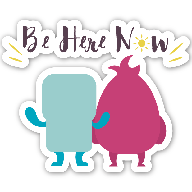 Welzen: meditation mindfulness messages sticker-0