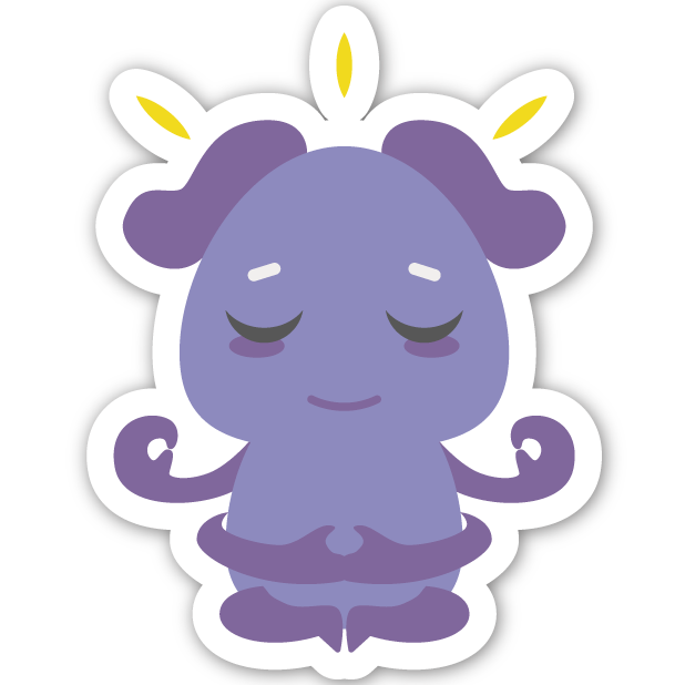 Welzen: meditation mindfulness messages sticker-6