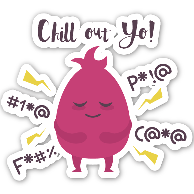 Welzen: meditation mindfulness messages sticker-3