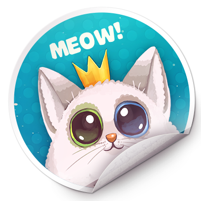 Catomic Match 3: Space Cats and Atomic Owls Puzzle messages sticker-3