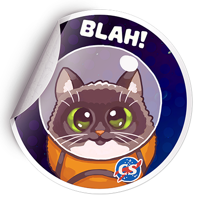 Catomic Match 3: Space Cats and Atomic Owls Puzzle messages sticker-0