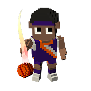 Blocky Basketball - Endless Arcade Dunker messages sticker-9