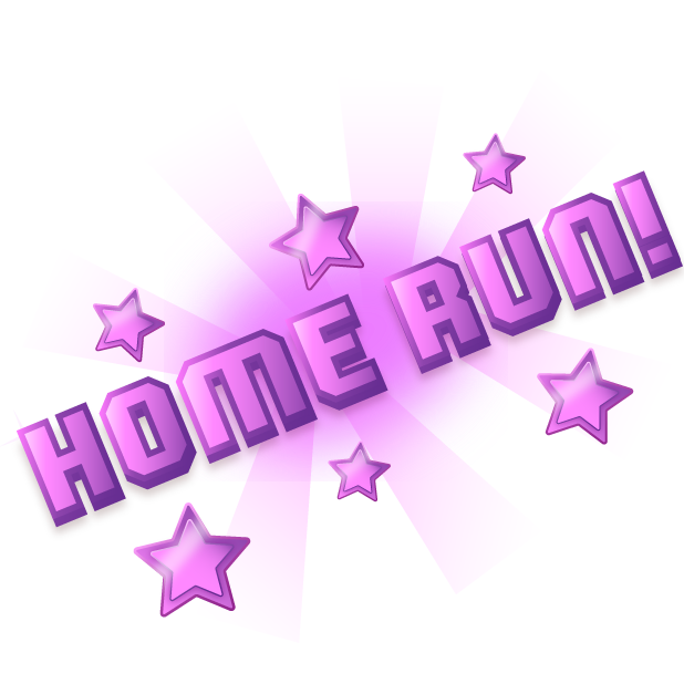 Blocky Baseball: Home Run Hero messages sticker-8