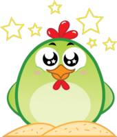 Chicken Emoji messages sticker-7
