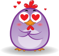 Chicken Emoji messages sticker-10