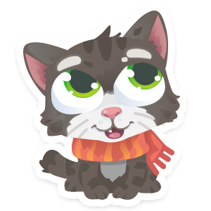 Wordycat messages sticker-1
