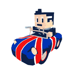 Blocky Racer - Endless Arcade Racing messages sticker-5
