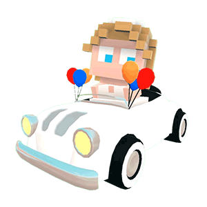 Blocky Racer - Endless Arcade Racing messages sticker-3