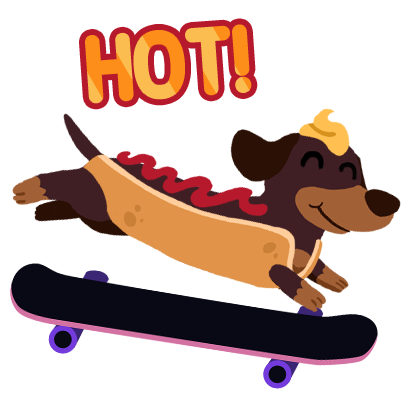 Corgi Pro Skater messages sticker-1