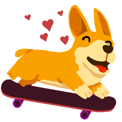 Corgi Pro Skater messages sticker-6