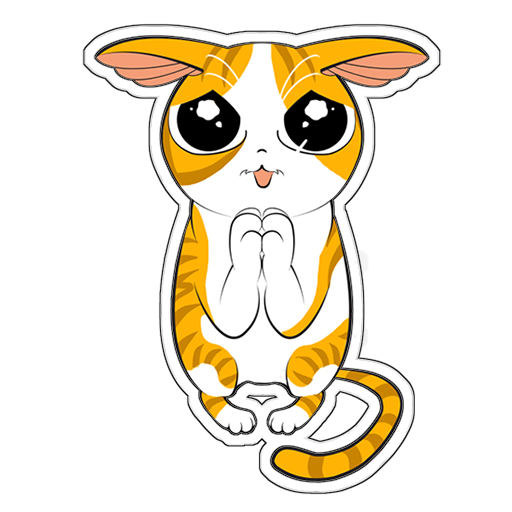 Human to Cat Translator messages sticker-1