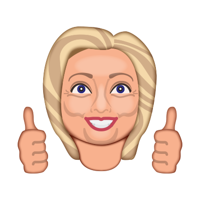 Hillarymoji messages sticker-0