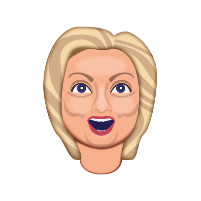 Hillarymoji messages sticker-3