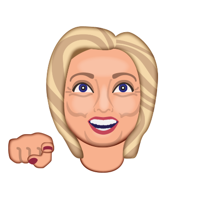 Hillarymoji messages sticker-5