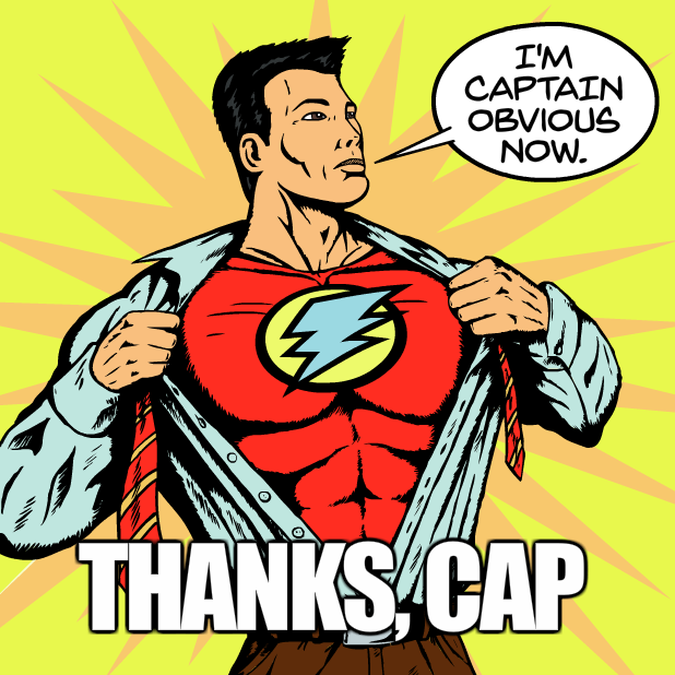 Captain Obvious Stickers messages sticker-0