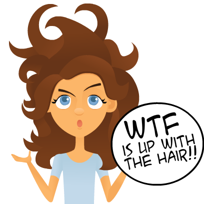 Hair Stickers messages sticker-3