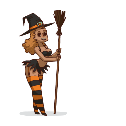 Sexy Halloween Stickers messages sticker-0
