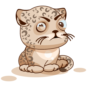 Leopard Stickers messages sticker-0