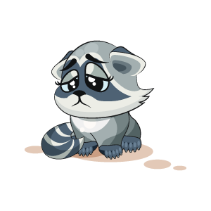 Raccoon Stickers messages sticker-3