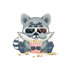 Raccoon Stickers messages sticker-1