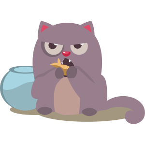 Cartoon Cat Stickers messages sticker-7