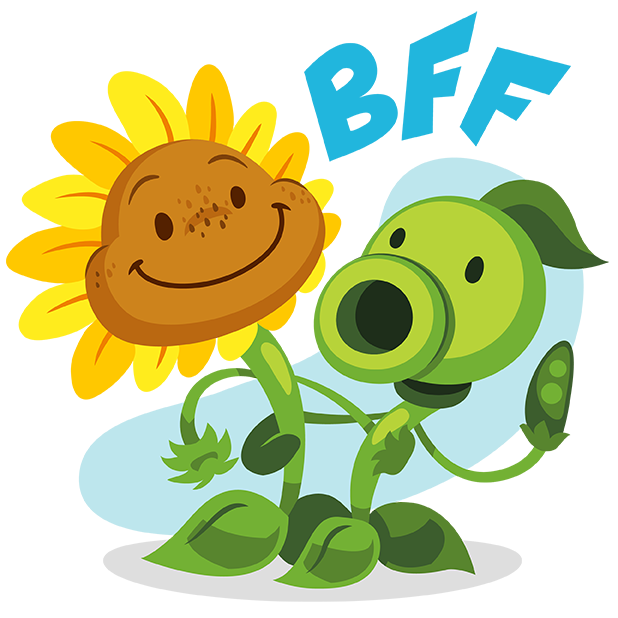 Plants vs Zombies™ Stickers by Electronic Arts
