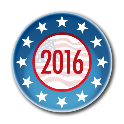 Campaign Election Buttons Vote 2016 messages sticker-4