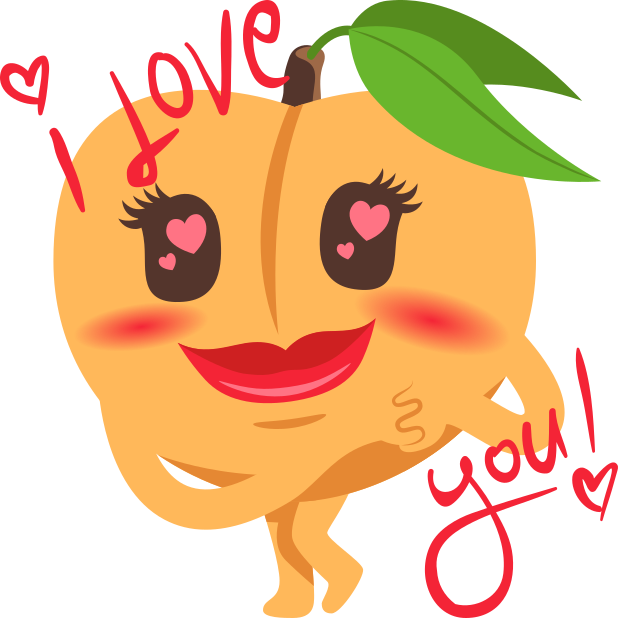 A Peach Life: Emoji inspired stickers by EmojiOne messages sticker-7