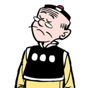 老夫子貼圖 messages sticker-4