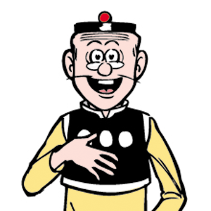 老夫子貼圖 messages sticker-5