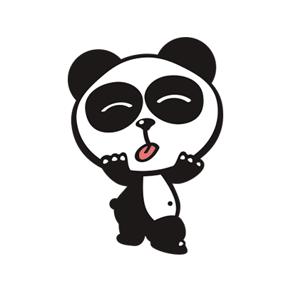Happy Panda Stickers messages sticker-5