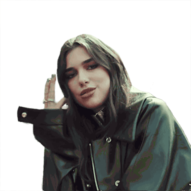 Dua Lipa Sticker Pack messages sticker-3