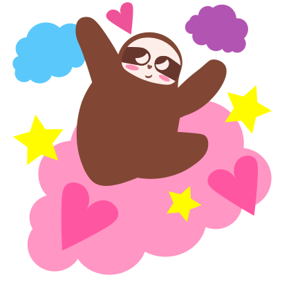 Sloth Halloween Domoji messages sticker-0