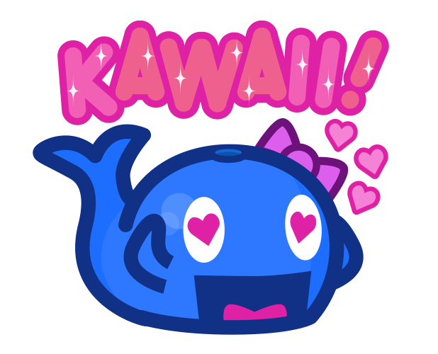 Kujira-chan x Geikatsu messages sticker-4