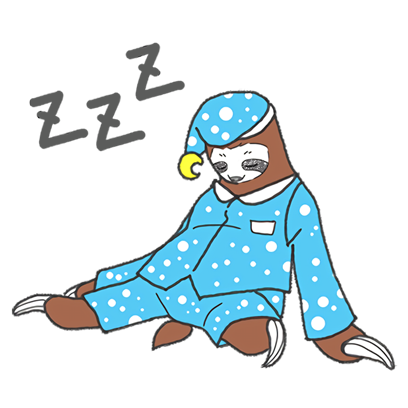 Sloth Slow and Cool Life messages sticker-2
