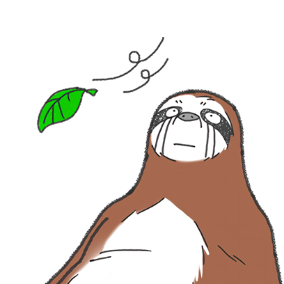 Sloth Slow and Cool Life messages sticker-3