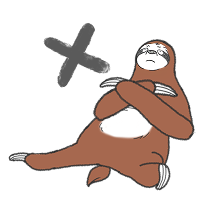 Sloth Slow and Cool Life messages sticker-6