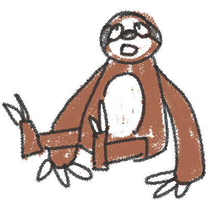 Sloth Slow and Cool Life messages sticker-10