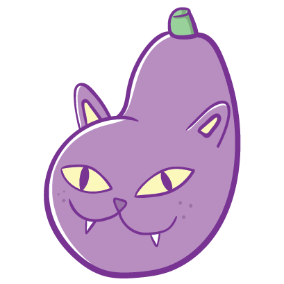Aubergine Boys: Eggplant Stickers by Blake Jones messages sticker-6