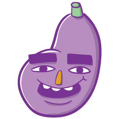Aubergine Boys: Eggplant Stickers by Blake Jones messages sticker-2
