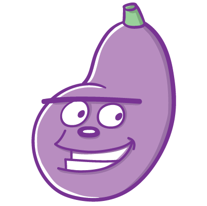 Aubergine Boys: Eggplant Stickers by Blake Jones messages sticker-1