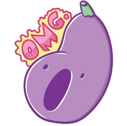 Aubergine Boys: Eggplant Stickers by Blake Jones messages sticker-0