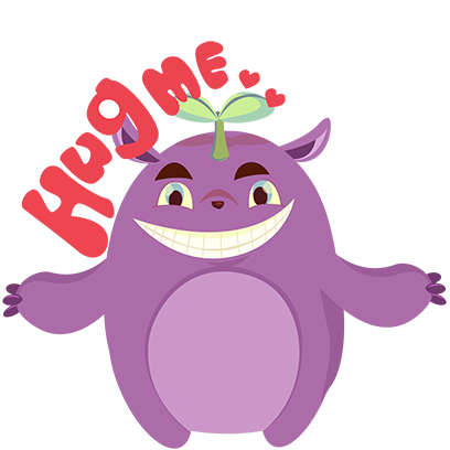 Perry the Purple Monster messages sticker-2