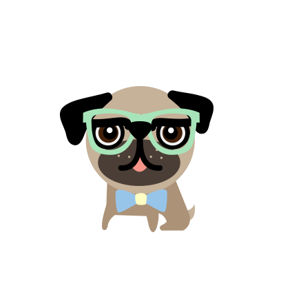 BUBU Pug messages sticker-3