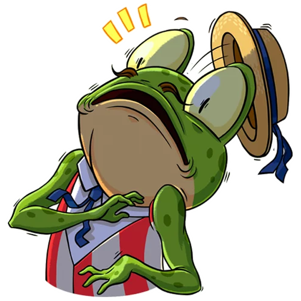 Mr. Ribbit messages sticker-11