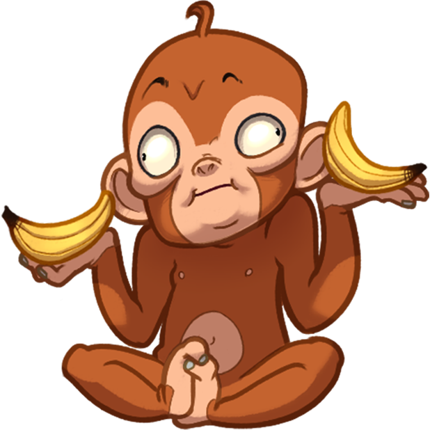 Mona Monkey messages sticker-9