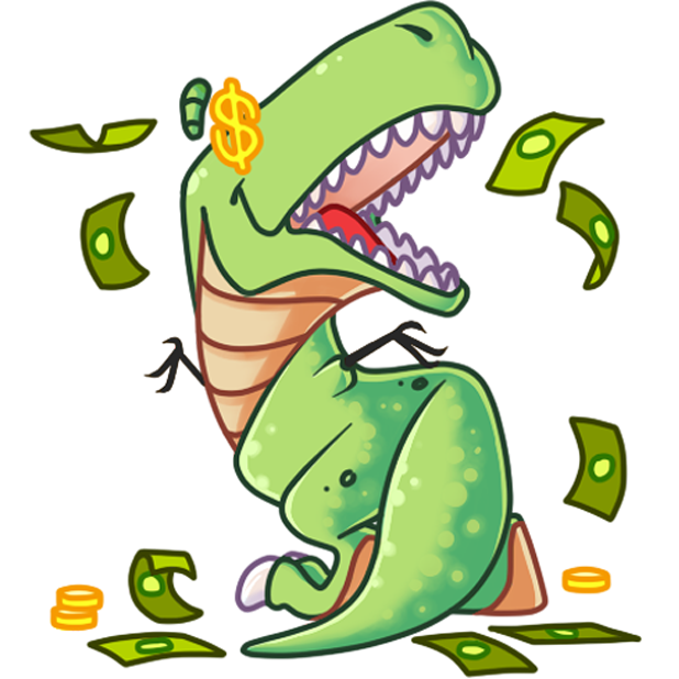 The almost good Dinosaur messages sticker-0