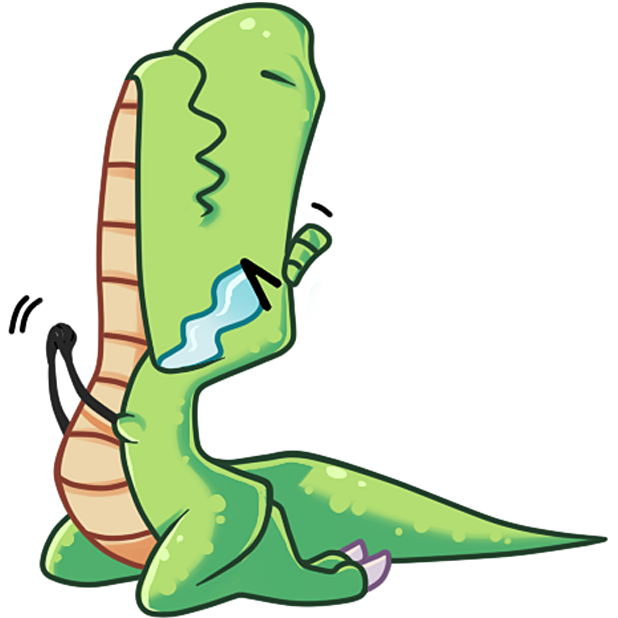 The almost good Dinosaur messages sticker-2