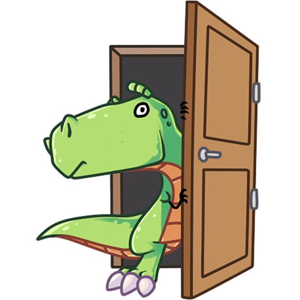The almost good Dinosaur messages sticker-6
